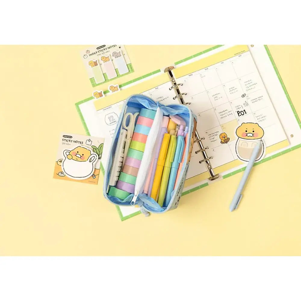 Kakao Friends - Choonsik Ordinary Partition Pouch - Kakao Friends - Pouch - Harumio