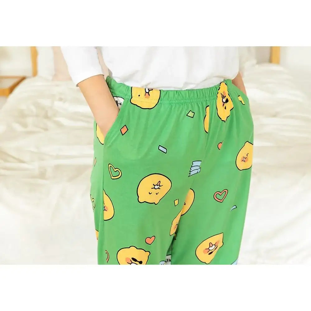 Kakao Friends - Sloppy Choonsik Pajamas Pants Set (2-piece) - Kakao Friends - Clothing - Harumio