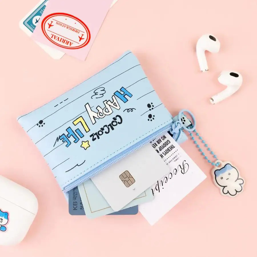 Kakao Friends - GOLGOLZ Mini Pouch & Keyring Set (Bami) - Kakao Friends - Pouch - Harumio