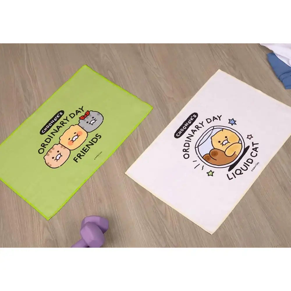 NASSAU x Kakao Friends - Choonsik Daily Yoga Hand Towel - Kakao Friends - Hand towel - Harumio