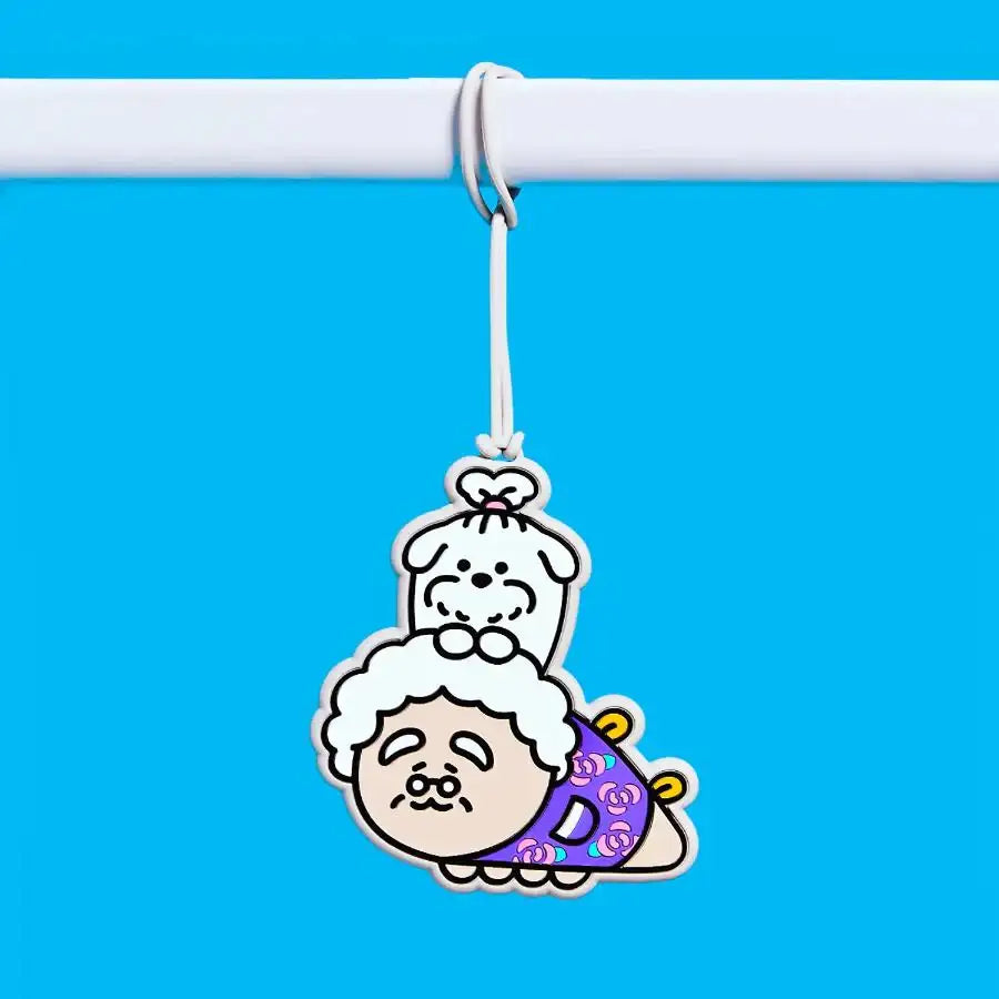 Kakao Friends - Jjordy Silicone Luggage Tag (Halmi-jjo) - Kakao Friends - luggage tag - Harumio