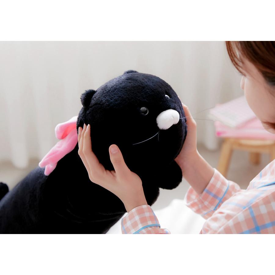 Kakao Friends - Black Choon Pink Ribbon Pillow (Choonsik)