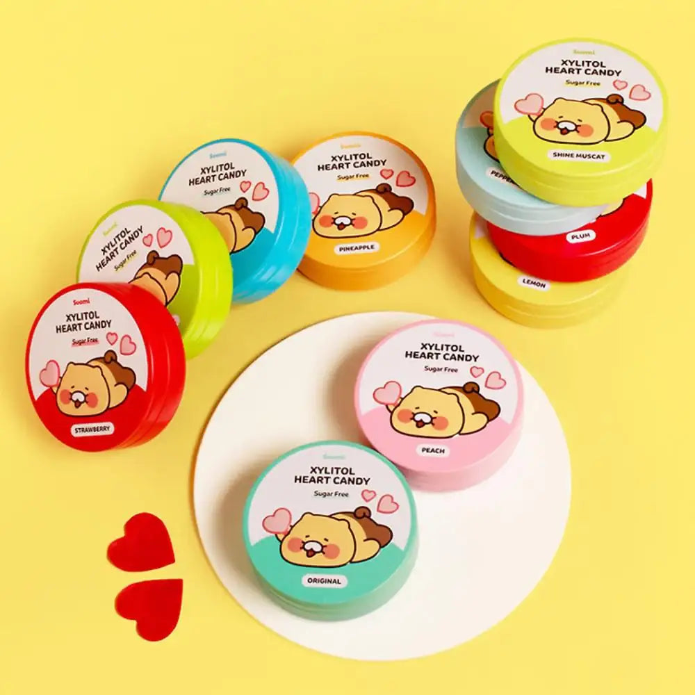 Suomi x Kakao Friends - Xylitol Heart Candy (Sugar-Free) - Kakao Friends - Supplements - Harumio