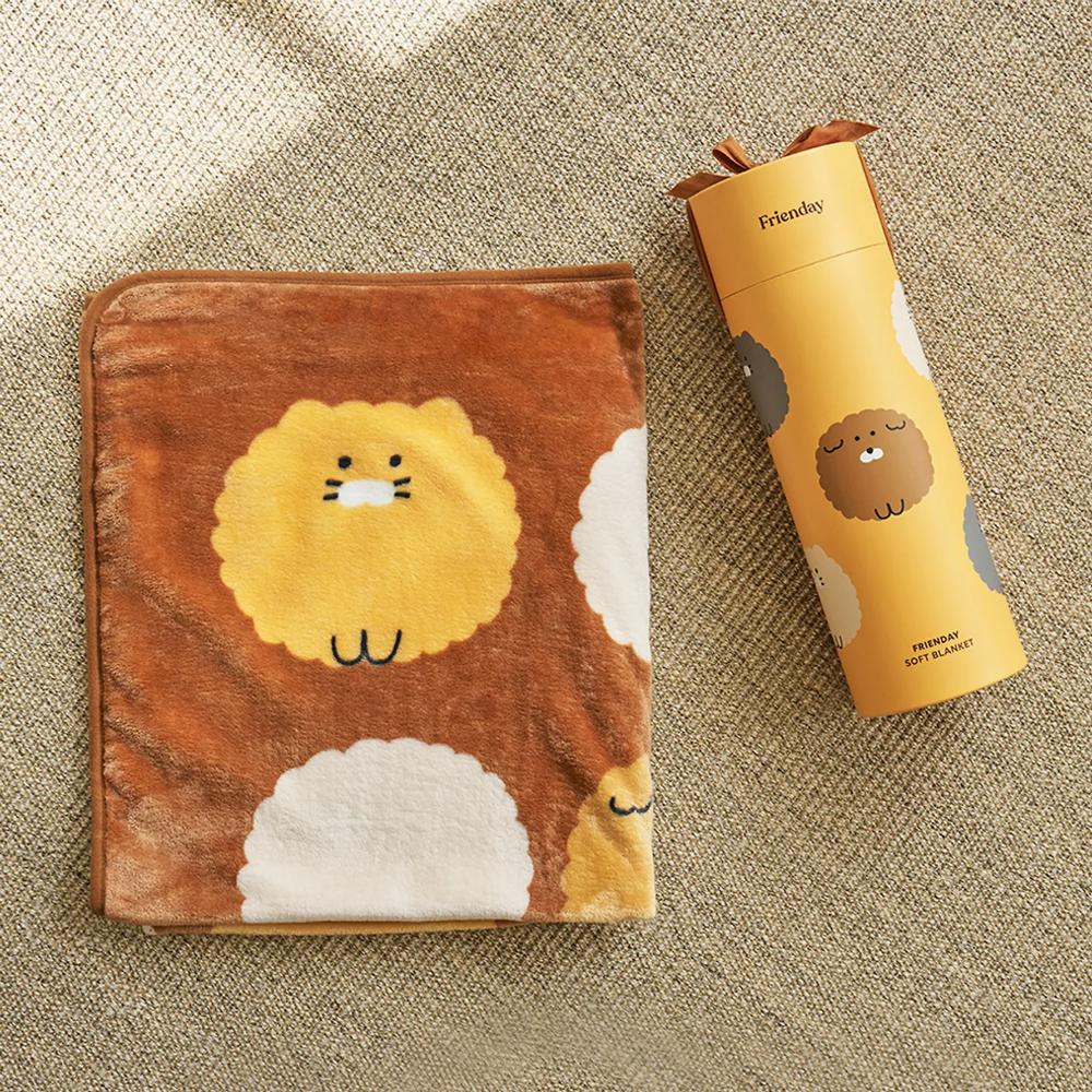 Kakao Friends - FRIENDAY Choonsik Gift Pack Knee Blanket (Brown)