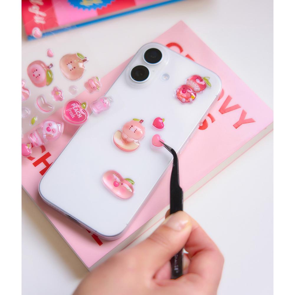 Kakao Friends - Peach Fresh Water Drop Sticker (Friends)