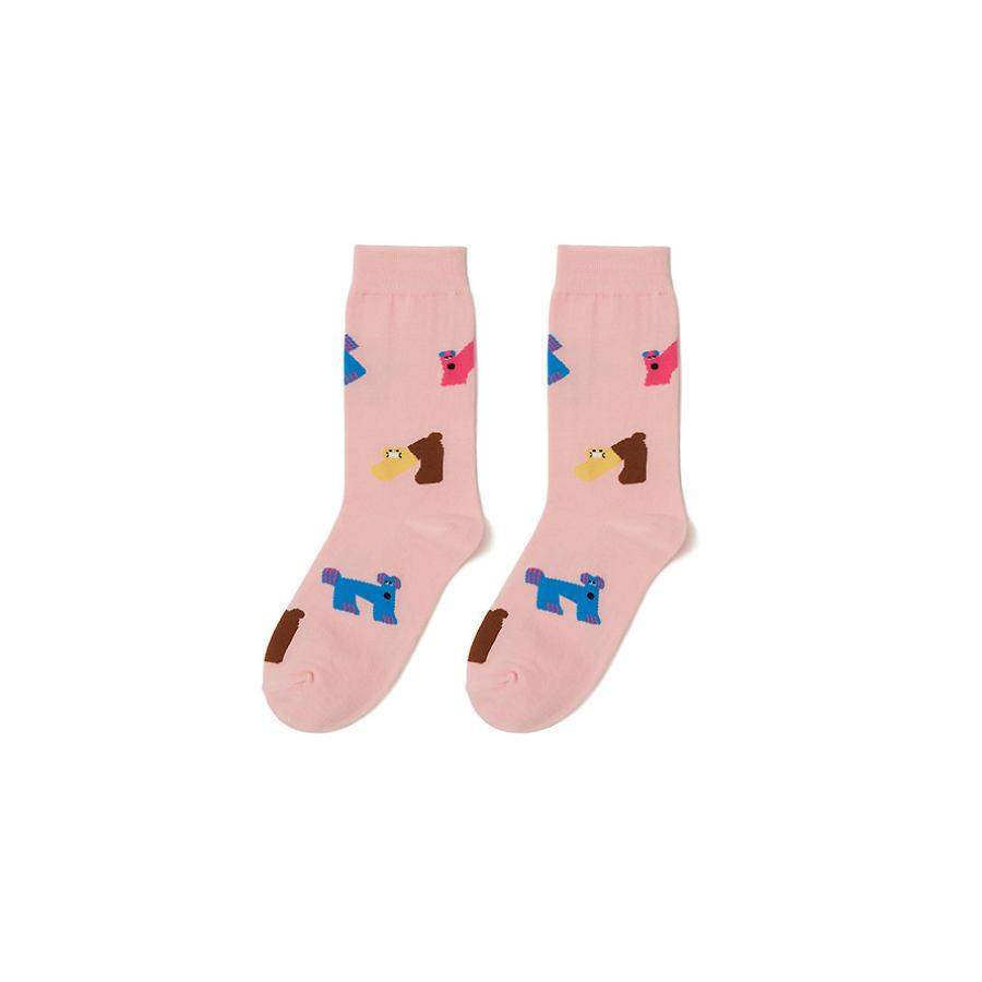 Daye Kim x Kakao Friends - Choonsik Pink Socks - Daye Kim x Kakao Friends - Socks - Harumio