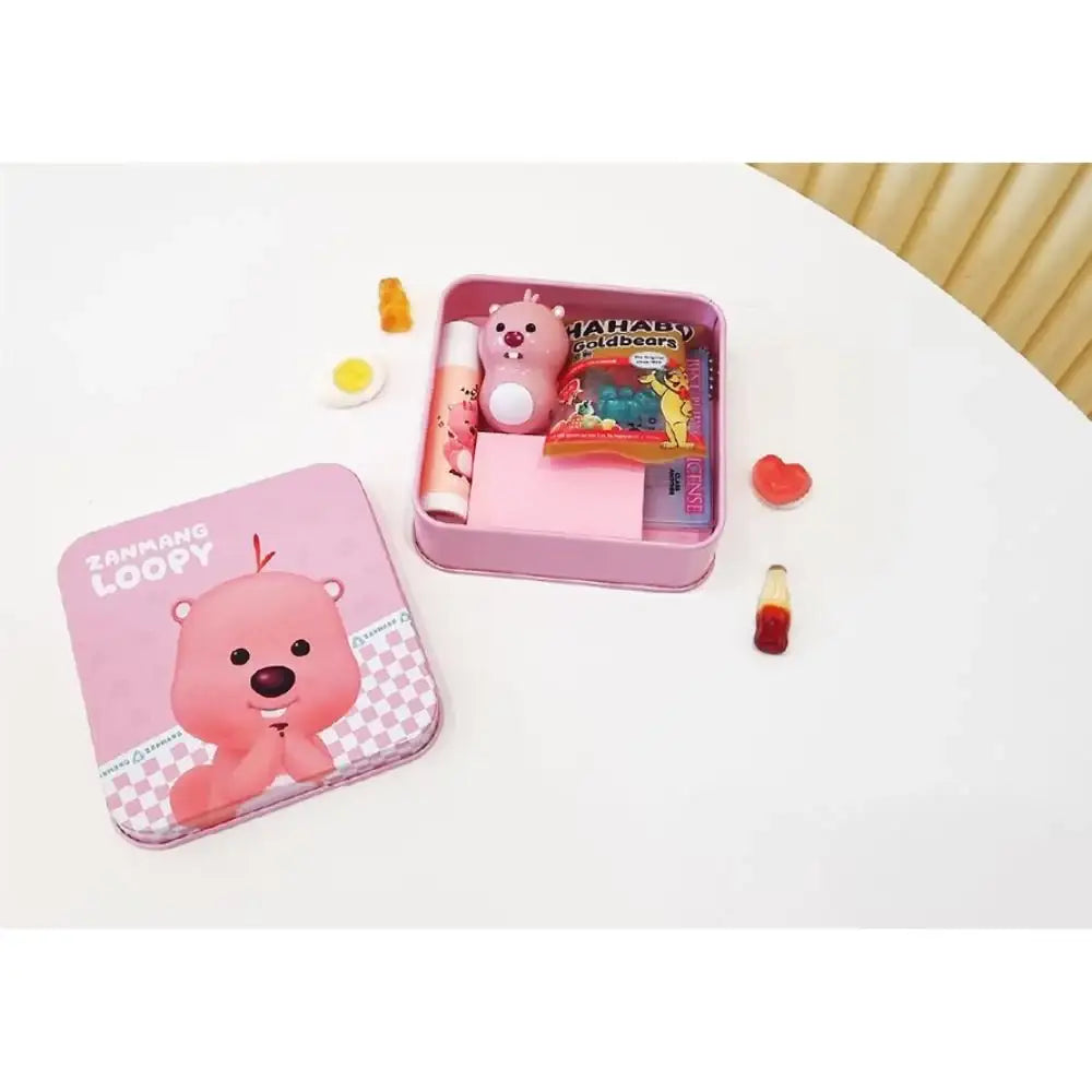 Kakao Friends x Zanmang Loopy - Tin Case & Planner Memo Paper Set - Kakao Friends - Tin Case - Harumio