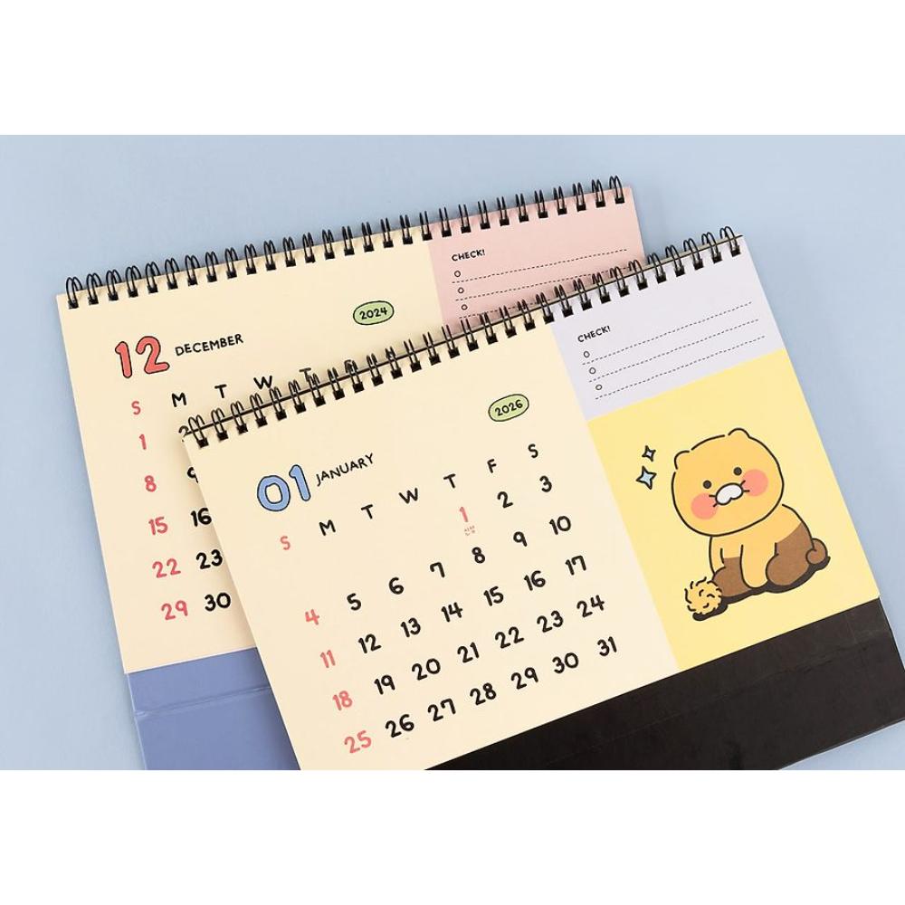 Kakao Friends - Choonsik 2025 Basic Desk Calendar - Kakao Friends - Desk Calendar - Harumio