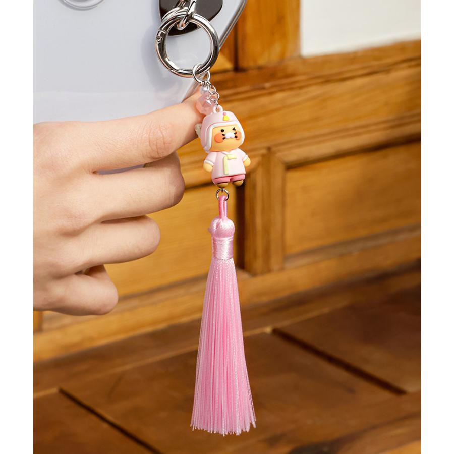 Kakao Friends - Hanbok Pink Figure Tassel Strap (Choonsik)