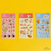 CHIIKAWA x Kakao Friends - Ryan & Choonsik Transparent Sticker - Kakao Friends - Sticker - Harumio