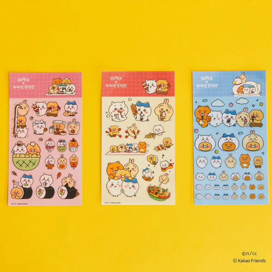 CHIIKAWA x Kakao Friends - Ryan & Choonsik Transparent Sticker - Kakao Friends - Sticker - Harumio