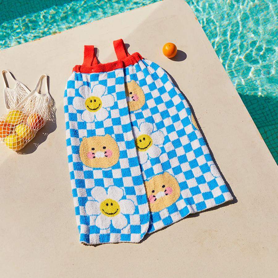 Wiggle Wiggle x Kakao Friends - Choonsik Bath Wrap Towel - Wiggle Wiggle x Kakao Friends - Bathrobe - Harumio