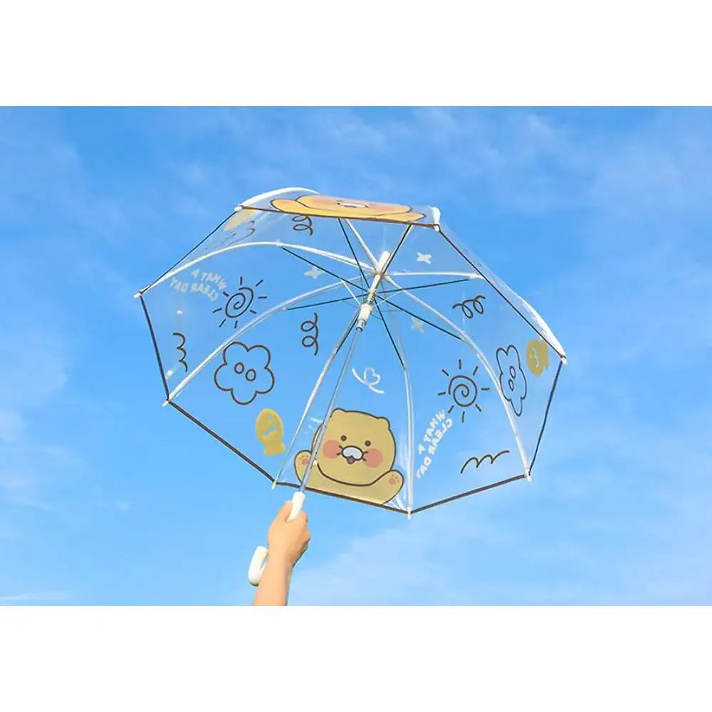 Kakao Friends - Dome-Shaped 8K Transparent Umbrella - Kakao Friends - Umbrella - Harumio