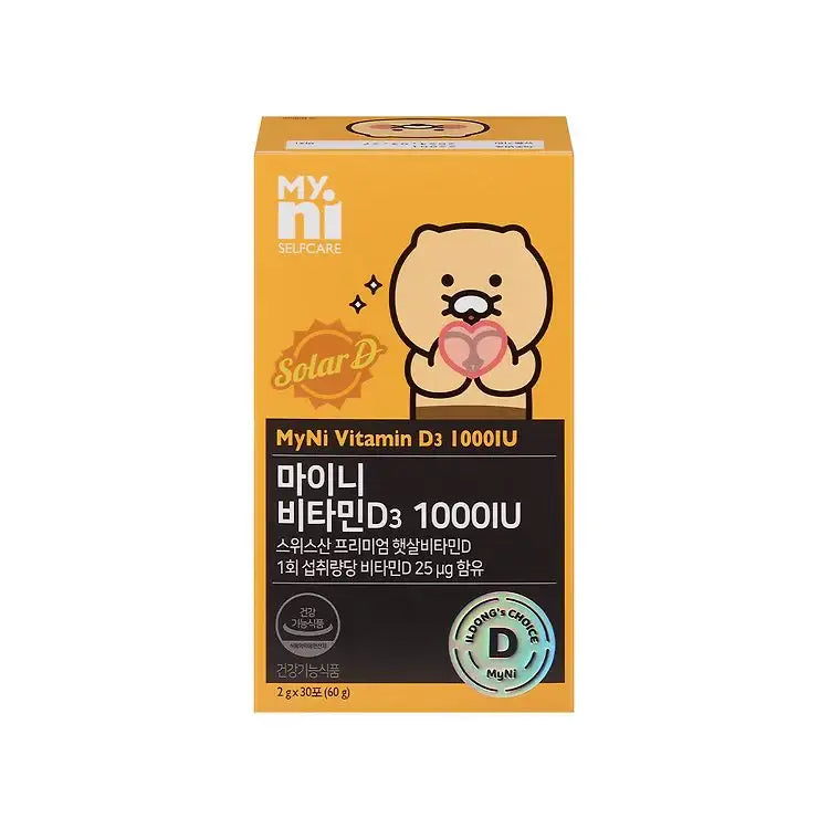 Myni Self Care x Kakao Friends - Choonsik Vitamin D3 1000IU - Kakao Friends - Home & Living, Accessories - Harumio