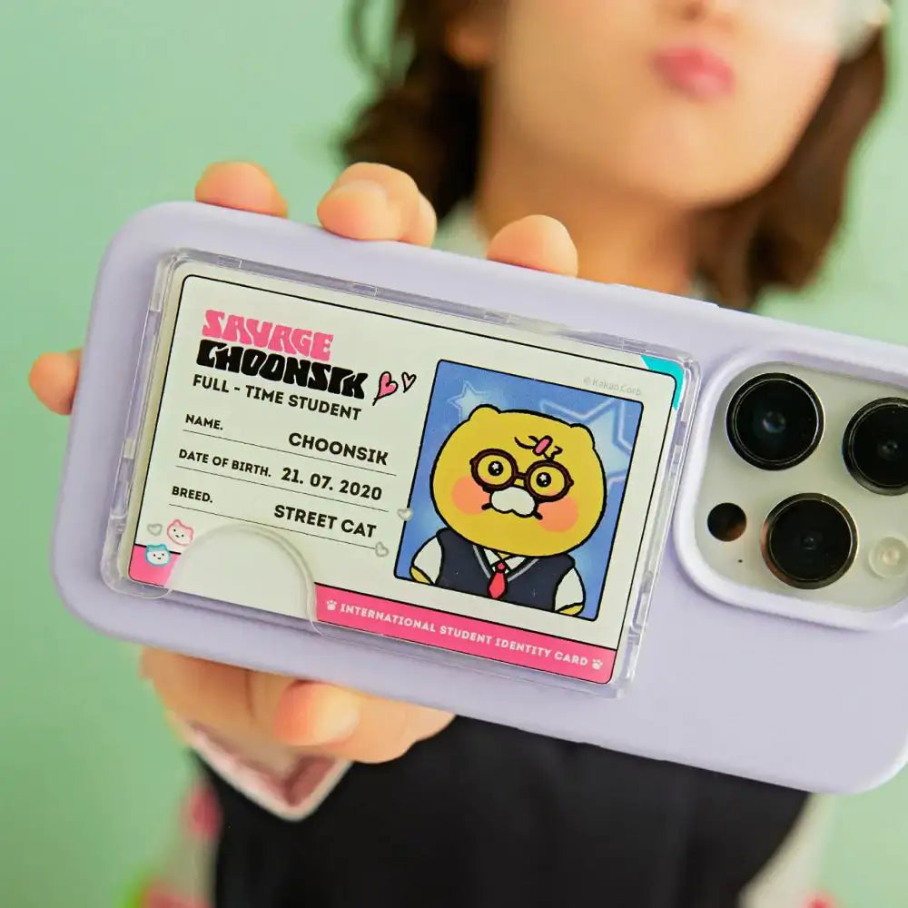 Kakao Friends - Savage Choonsik MagSafe Cardholder Student ID Card - Kakao Friends - Student ID Cardholder - Harumio