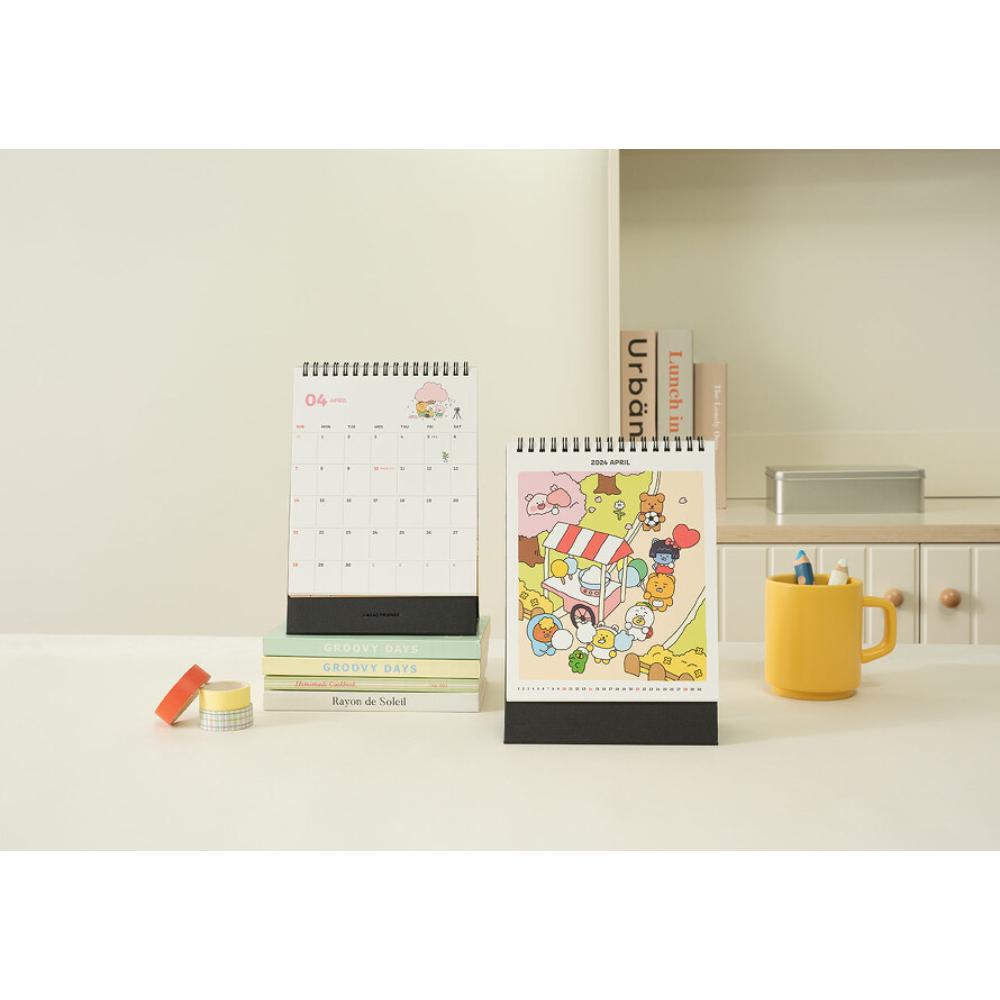 Kakao Friends - 2024 Newborn Weekly Diary & Desk Calendar Set