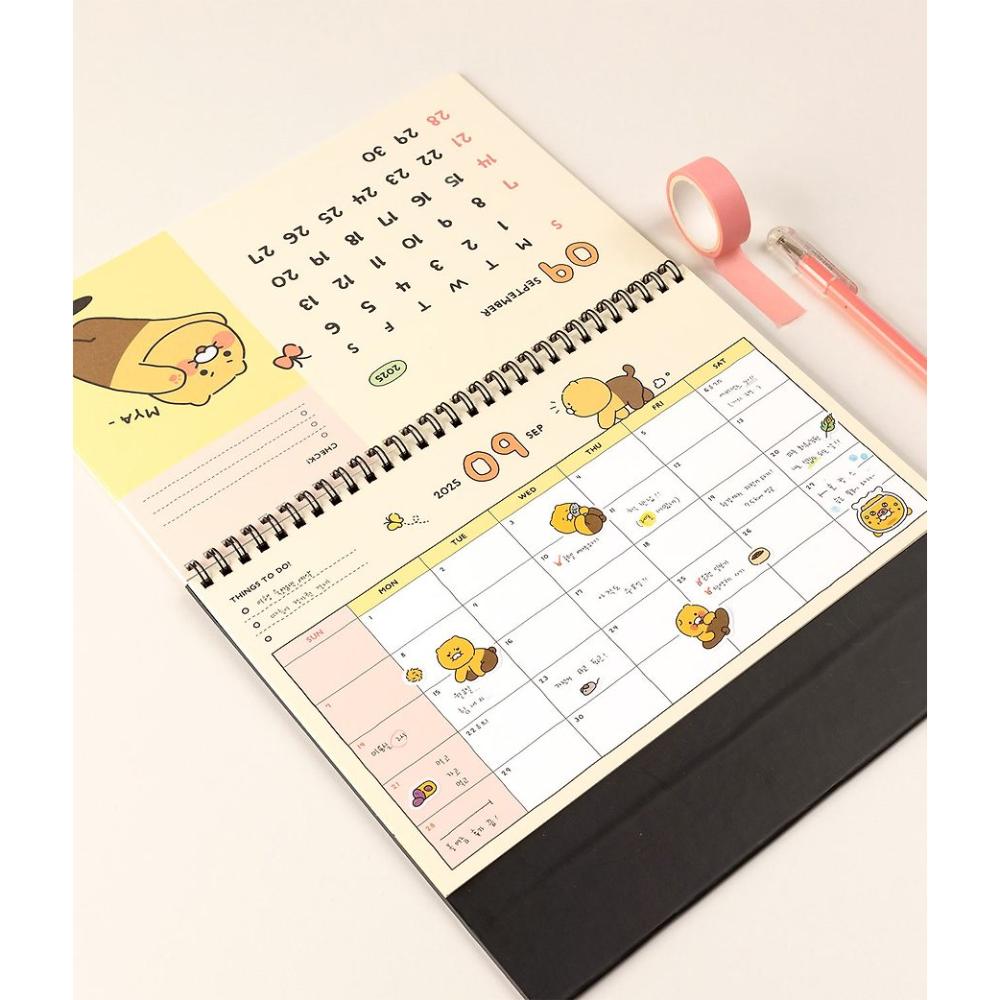 Kakao Friends - Choonsik 2025 Basic Desk Calendar - Kakao Friends - Desk Calendar - Harumio