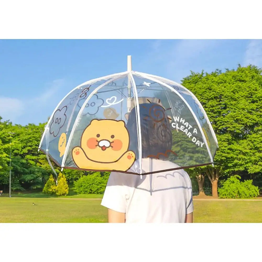 Kakao Friends - Dome-Shaped 8K Transparent Umbrella - Kakao Friends - Umbrella - Harumio