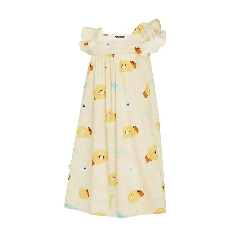 Apricot Studios x Kakao Friends - Choonsik Sleeveless One-Piece Dress - Kakao Friends - Pajamas - Harumio