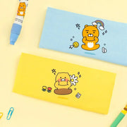 Kakao Friends - Seichee's Choonsik Fabric Flat Pencil Case - Kakao Friends - Pencil Case - Harumio