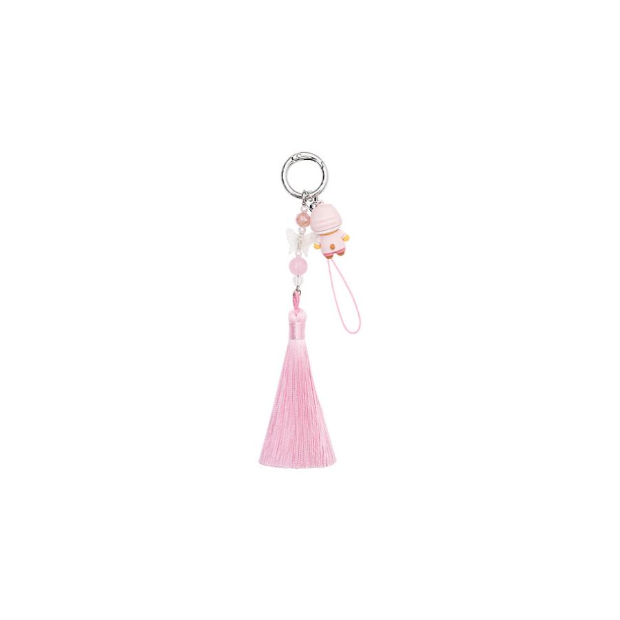 Kakao Friends - Hanbok Pink Figure Tassel Strap (Choonsik)