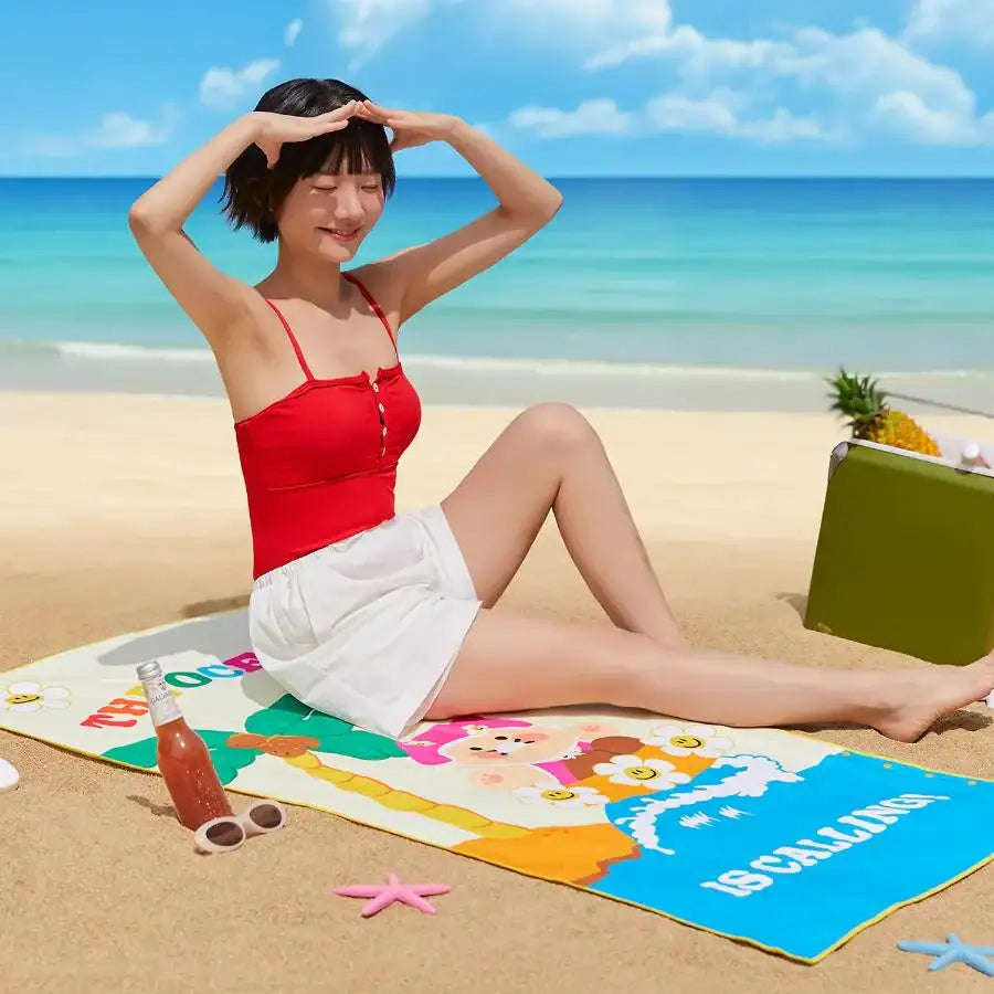 Wiggle Wiggle x Kakao Friends - Choonsik Beach Towel - Wiggle Wiggle x Kakao Friends - Beach Towel - Harumio