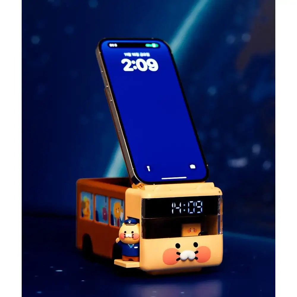 Kakao Friends - Choonsik Bus 2 in 1 Wireless Charging LED Clock - Kakao Friends - Wireless Charger - Harumio