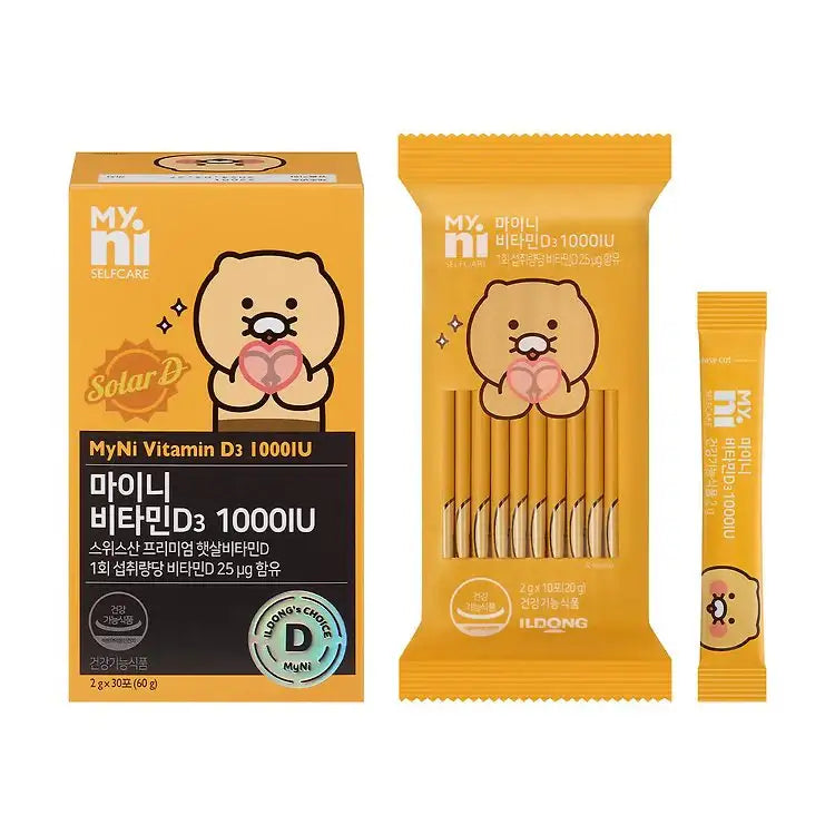 Myni Self Care x Kakao Friends - Choonsik Vitamin D3 1000IU - Kakao Friends - Home & Living, Accessories - Harumio