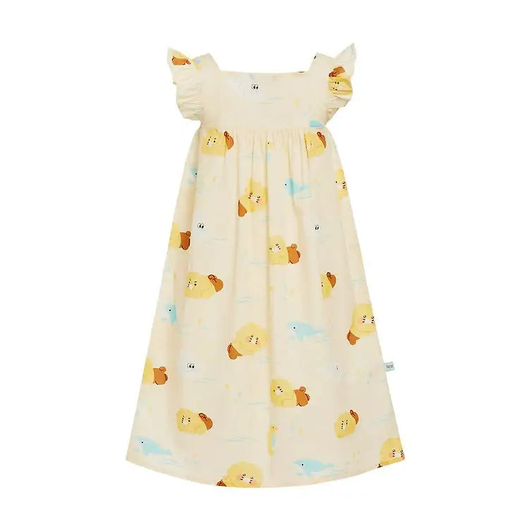 Apricot Studios x Kakao Friends - Choonsik Sleeveless One-Piece Dress - Kakao Friends - Pajamas - Harumio