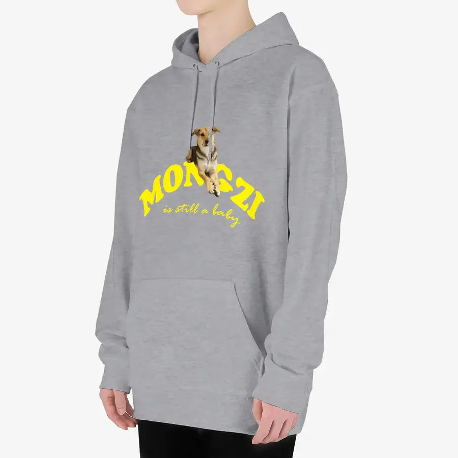Useless Precious - Mongzi Baby Light Hooded Sweatshirt - Marpple Shop - Hooded sweatshirt - Harumio