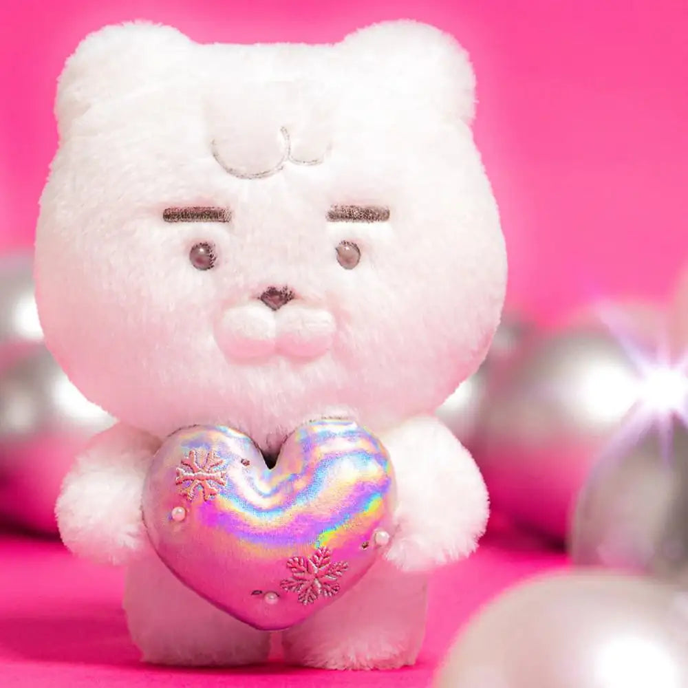 Kakao Friends - White Silver Snowflake Heart Plush Doll - Kakao Friends - Plush Doll - Harumio
