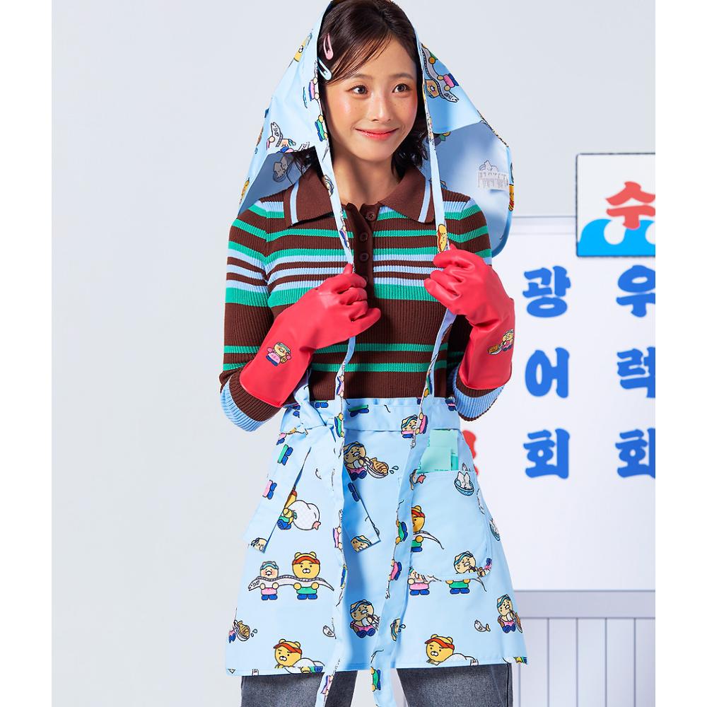 Kakao Friends - Chunsoo-san Half Apron (Ryan & Choonsik)