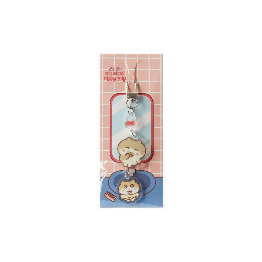 Kakao Friends - Tintin Tinkle Mini Berry Beauty Salon Acrylic Keyring - Kakao Friends - Accessories - Harumio