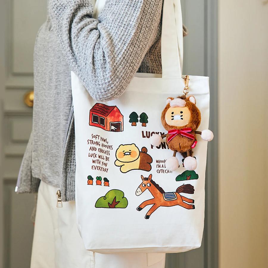 Kakao Friends - Lucky Pony Day Ivory Eco Bag (Choonsik)