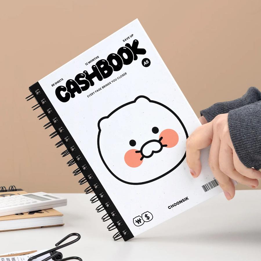 Kakao Friends - Monotone Spending Diary Household Account Book (Choonsik)