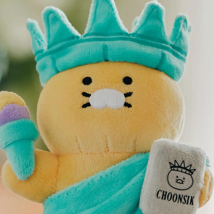 Kakao Friends - World Tour USA Statue of Liberty Doll Keyring (Choonsik)