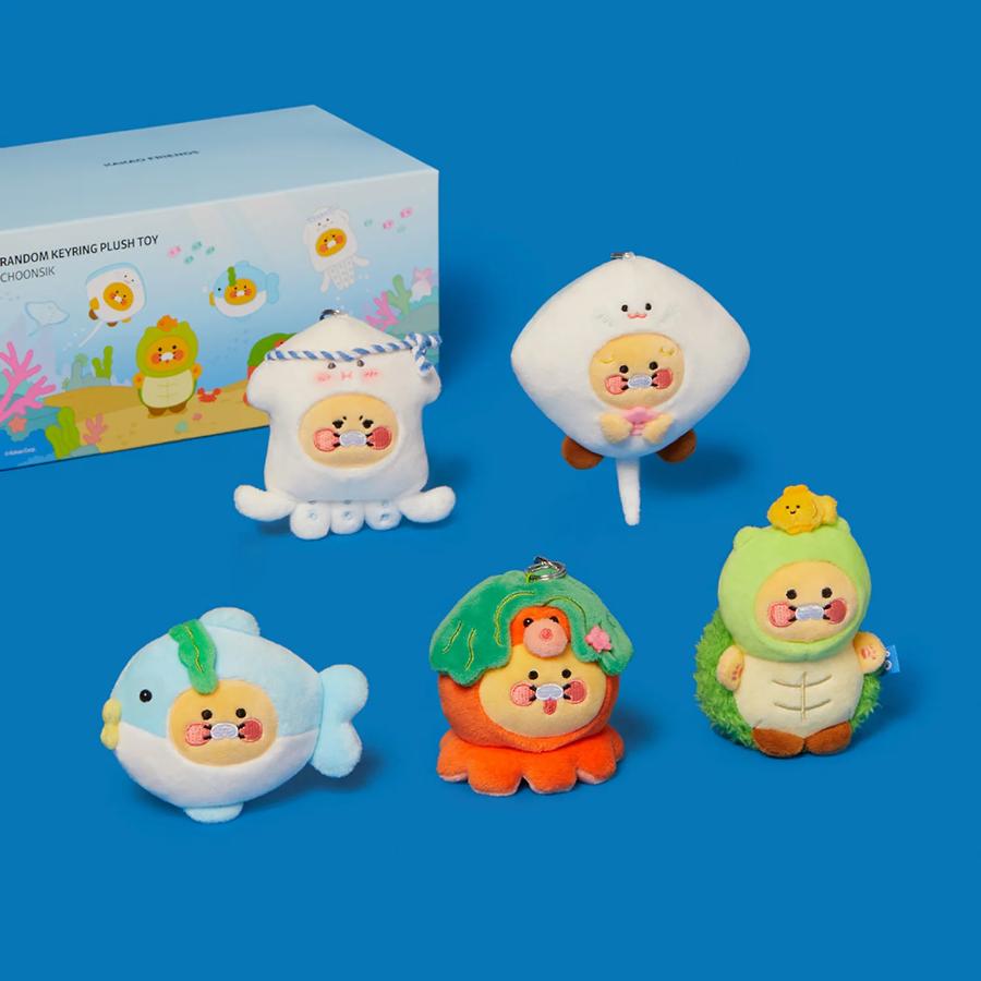 Kakao Friends - FRIENDZOO Marine Animal Random Doll Keyring (Choonsik)
