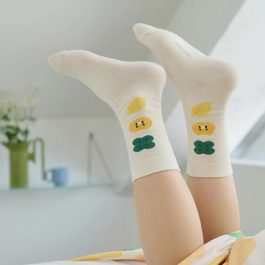 Kakao Friends - Lucky Day Choonsik Ivory Socks