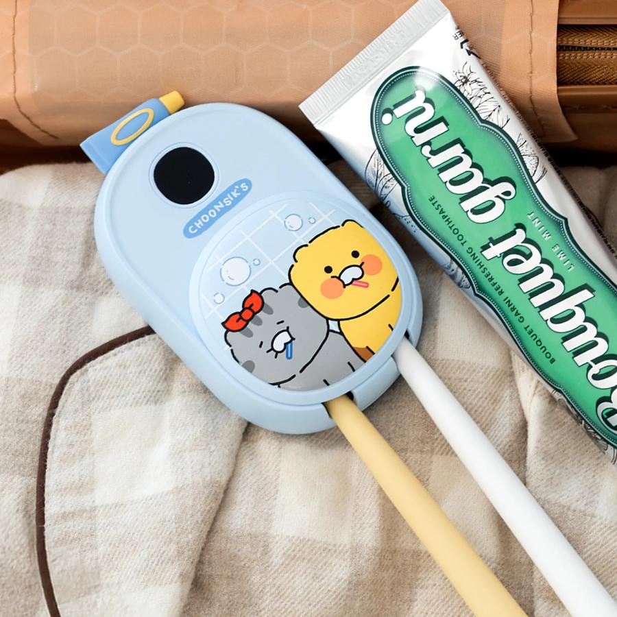 Kakao Friends - Choonsik Blue Partner Dual Toothbrush Sterilizer