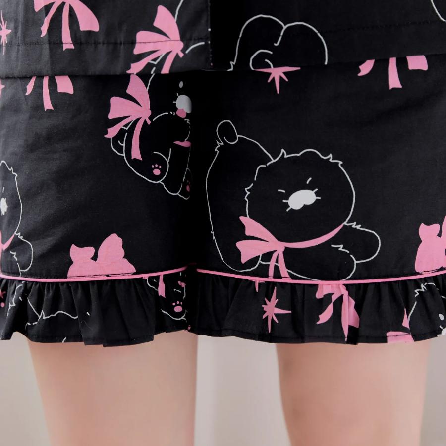 Kakao Friends - Black Choon Lovely Women's Pajamas (Choonsik)
