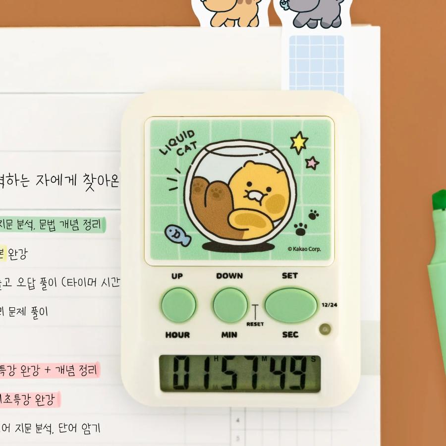 Kakao Friends - Liquid Cat Stopwatch (Choonsik)
