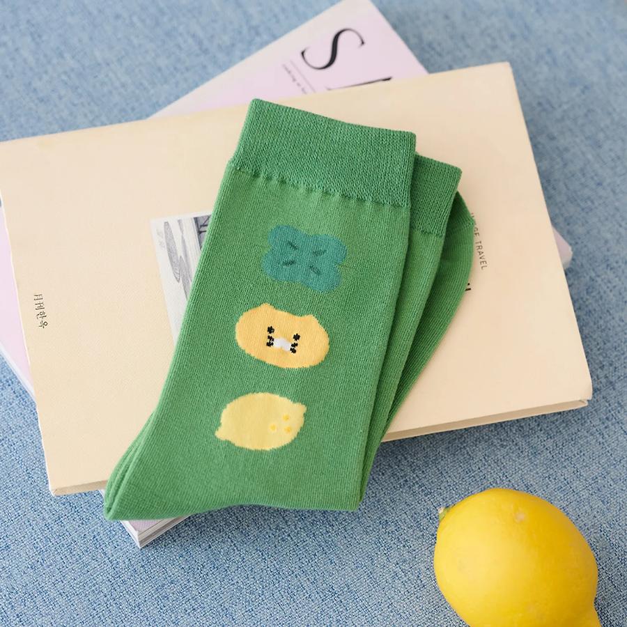 Kakao Friends - Lucky Day Green Socks (Choonsik)