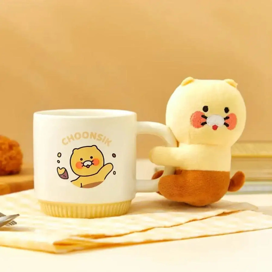 Kakao Friends - Choonsik Hug Mug & Doll Set - Kakao Friends - Mug - Harumio