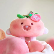 Kakao Friends - Peach Fresh Flat Peach Doll Keyring (Little Apeach)