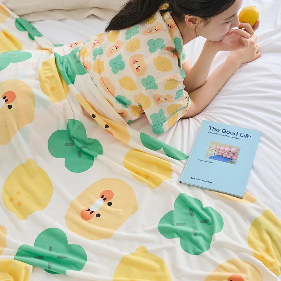 Kakao Friends - Lucky Day Contact Cooling Single Duvet (Choonsik)