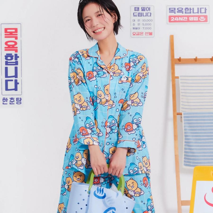 HANGYODON X Kakao Friends - Choonsik Long-Sleeve Pajamas