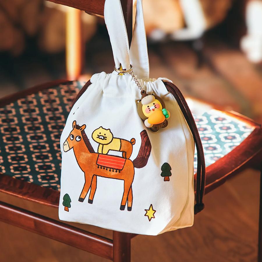 Kakao Friends - Lucky Pony Day Handle Pouch Bag (Choonsik)