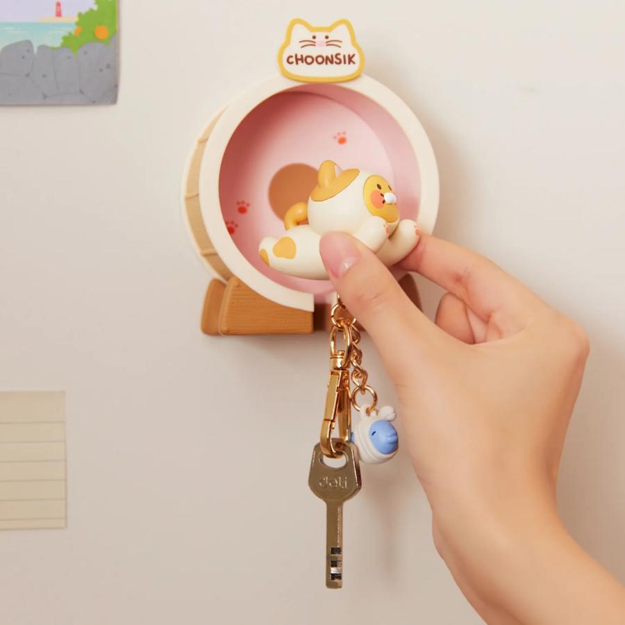 Kakao Friends - Nyangnyang Key Case & Keyring Set (Choonsik)