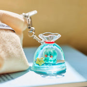 Kakao Friends - Choonsik Fish Tank Jellyfish Figure Keyring