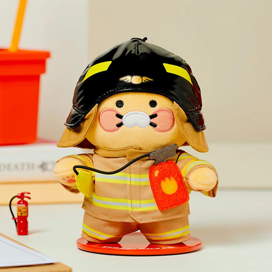 Kakao Friends - PROCHOON Firefighter Standing Doll Keychain (Choonsik)